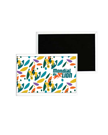 Magnet Mondial du Lion Logo Pattern