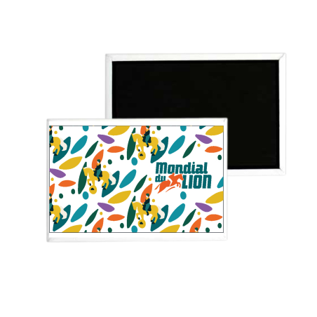 Magnet Mondial du Lion Logo Pattern