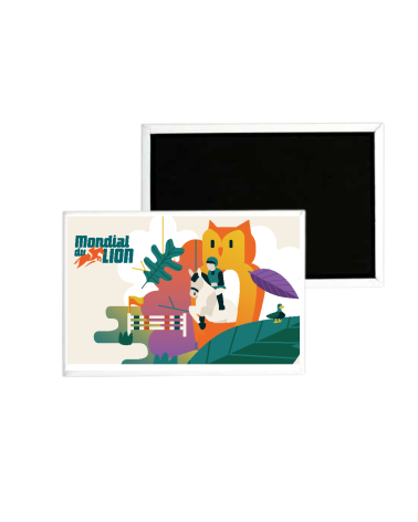 Magnet Mondial du Lion Logo Circle