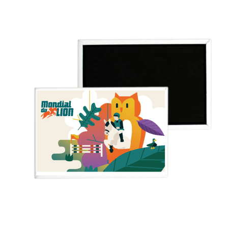 Magnet Mondial du Lion Logo Circle