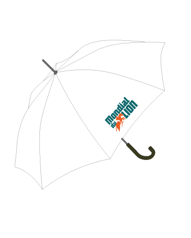 Parapluie Mondial du Lion Logo Blanc