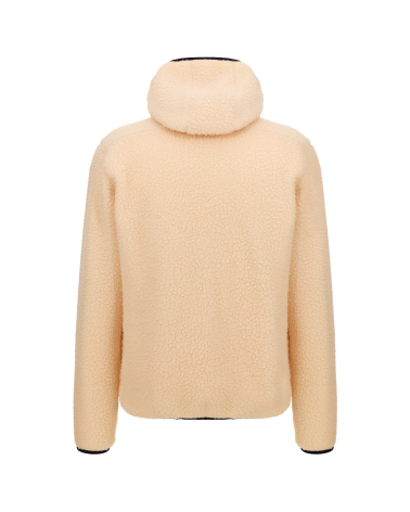 UCI World Championship Hooded Fleece Mixed Jacket Beige