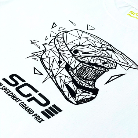 T-shirt Speedway BLACK HELMET Unisex White