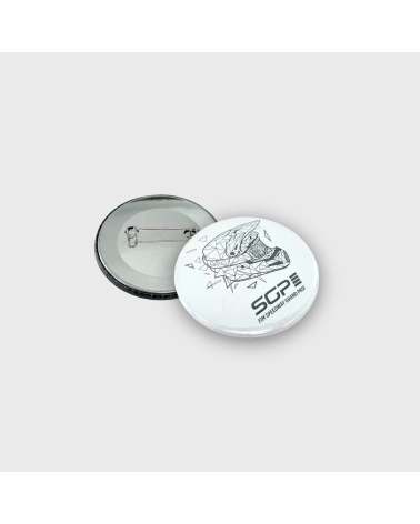 Badge Speedway Black Helmet White