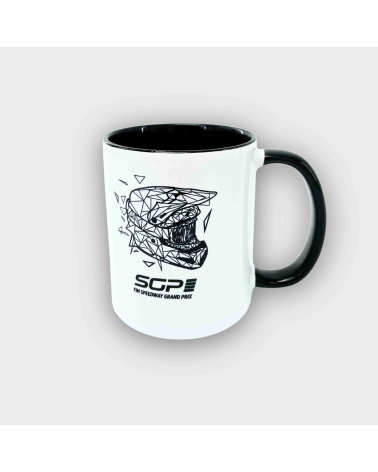 Mug Speedway Black Helmet White