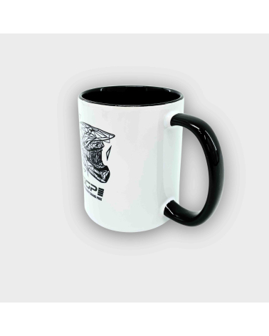 Mug Speedway BLACK HELMET Blanc/Noir