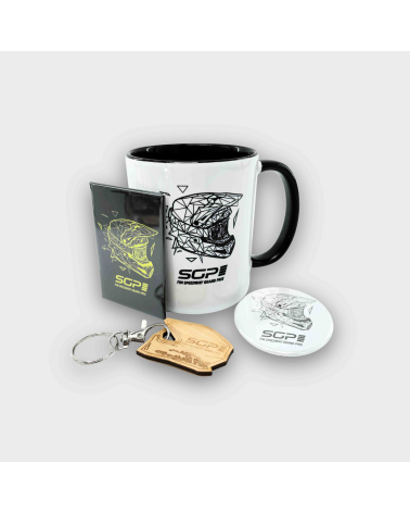 Mug Speedway BLACK HELMET Blanc/Noir