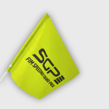 Flag Speedway Logo Yellow