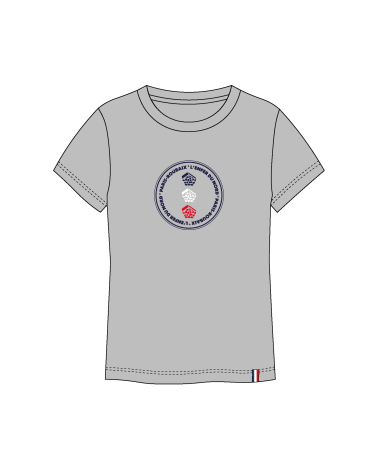 T-shirt Paris Roubaix French Circle Mixte Gris