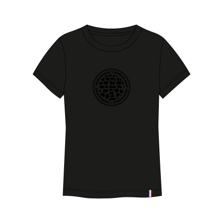 T-shirt Paris Roubaix Black Circle Mixte Noir