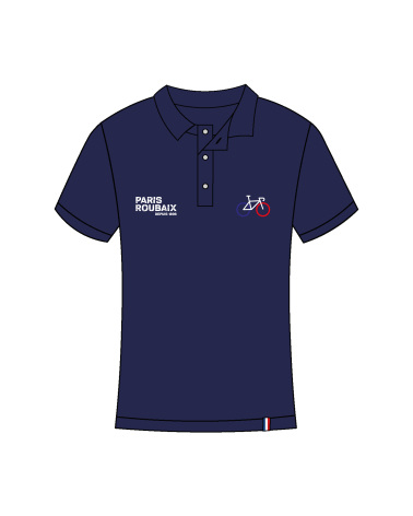 Polo Paris Roubaix Vélo Coeur Mixte Marine