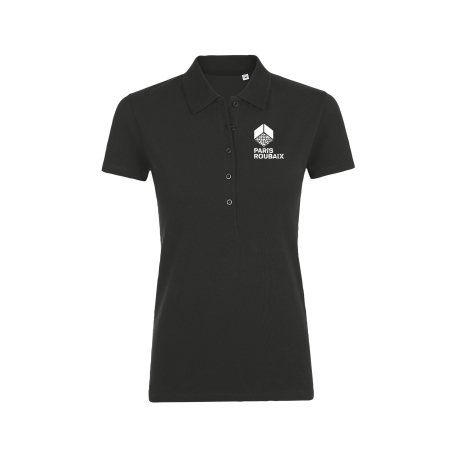Polo Paris Roubaix Petit Vélo Femme Noir
