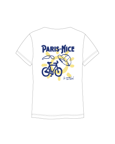 T-shirt Paris Nice Aquarelle Mixte Blanc
