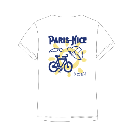 T-shirt Paris Nice Aquarelle Mixte Blanc
