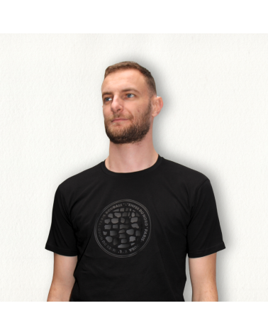 T-shirt Paris Roubaix Black Circle Mixte Noir