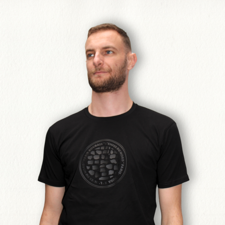 T-shirt Paris Roubaix Black Circle Mixte Noir