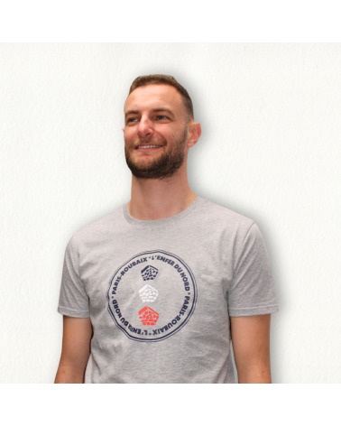 Paris Roubaix French Circle Mixte grey T shirt