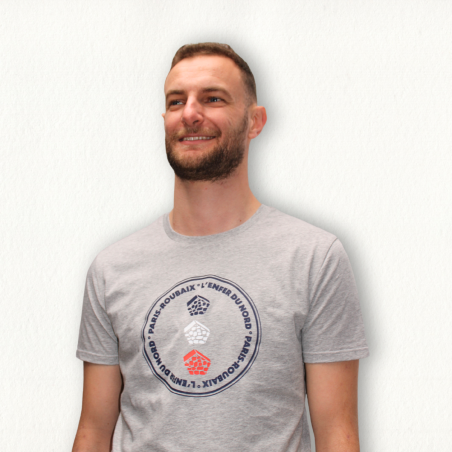Paris Roubaix French Circle Mixte grey T shirt