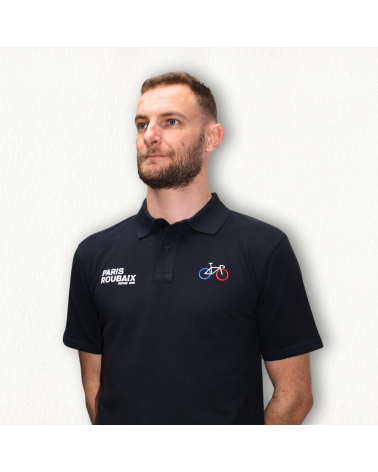 Paris Roubaix Vélo Coeur Mixte navy Polo