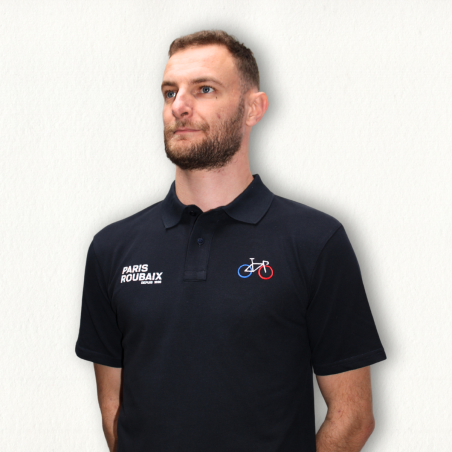 Paris Roubaix Vélo Coeur Mixte navy Polo
