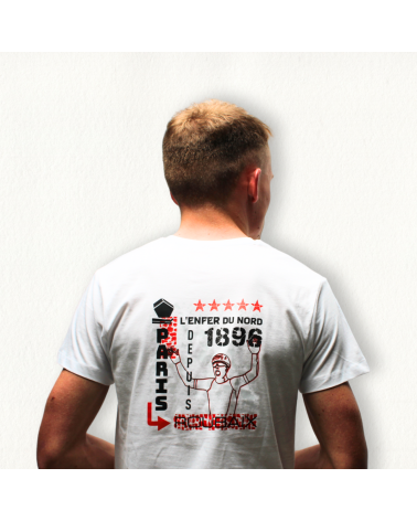 Paris Roubaix Victoire Mixte White T shirt