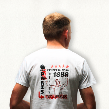 Paris Roubaix Victoire Mixte White T shirt