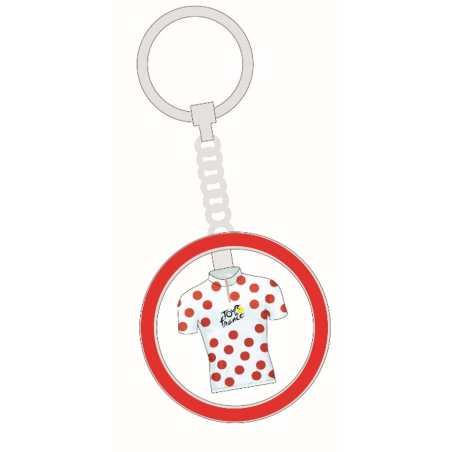 Porte-clés Tour de France Mini-maillot Pois Rouge