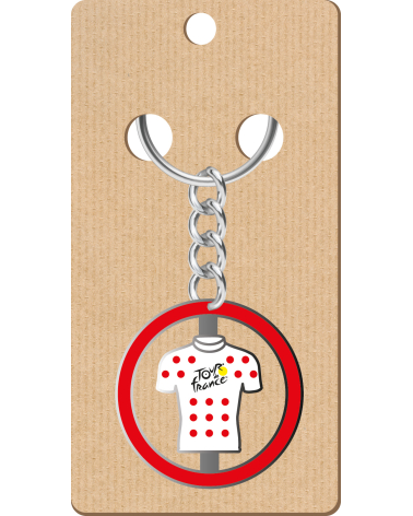 Porte-clés Tour de France Mini-maillot Pois Rouge