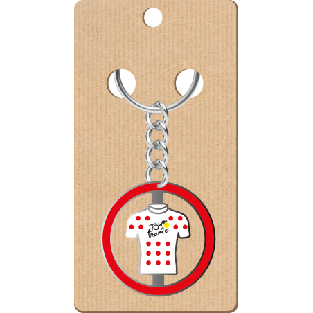Porte-clés Tour de France Mini-maillot Pois Rouge