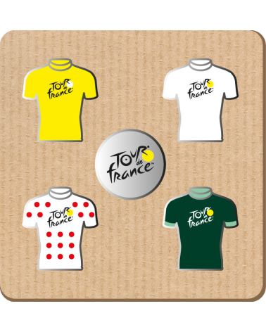 Pin's Tour de France 4 Maillots