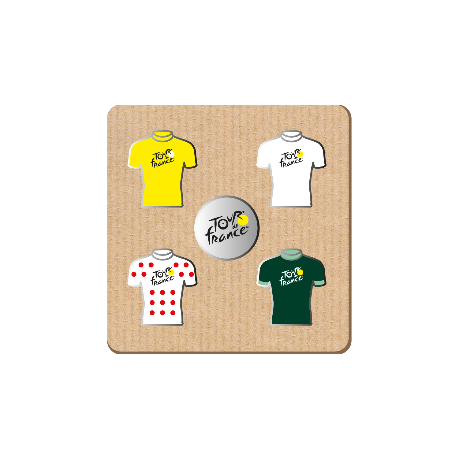 Pin's Tour de France 4 Maillots