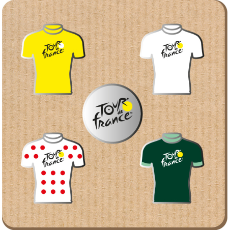 Pin's Tour de France 4 Maillots
