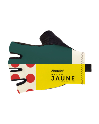 Cycling Gloves Tour de France Official Yellow Jersey Mixed Green Yellow Red