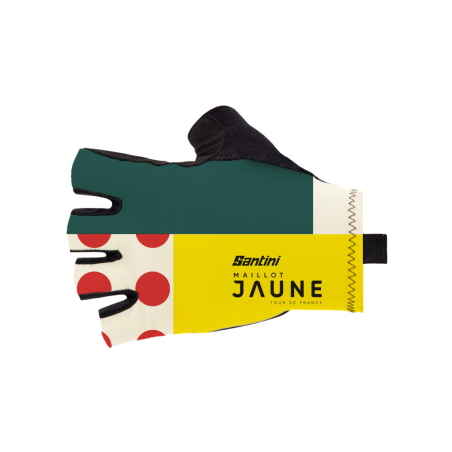 Cycling Gloves Tour de France Official Yellow Jersey Mixed Green Yellow Red