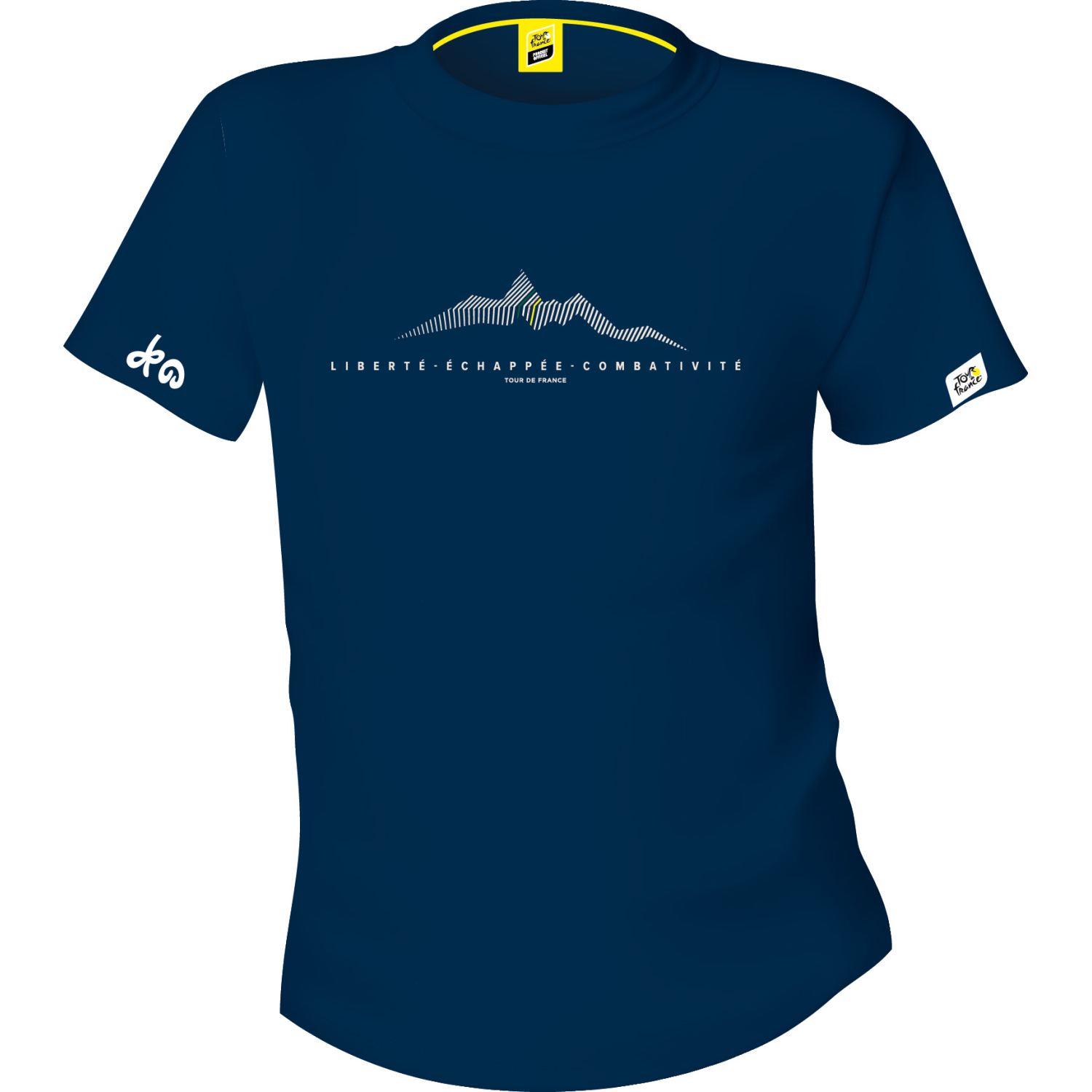 T-shirt Tour de France Montagne Bleu Mixte