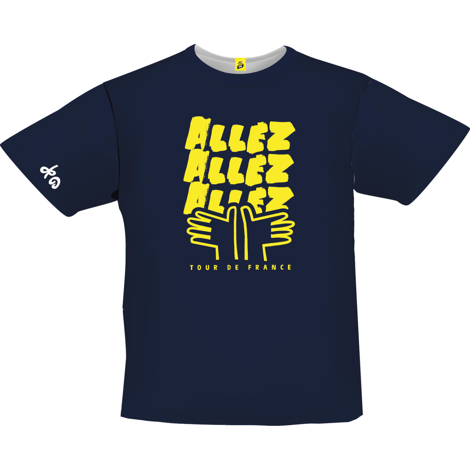 T-shirt Tour de France Allez Enfant Bleu Marine