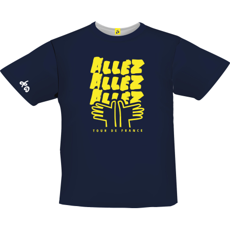 T-shirt Tour de France Allez Enfant Bleu Marine