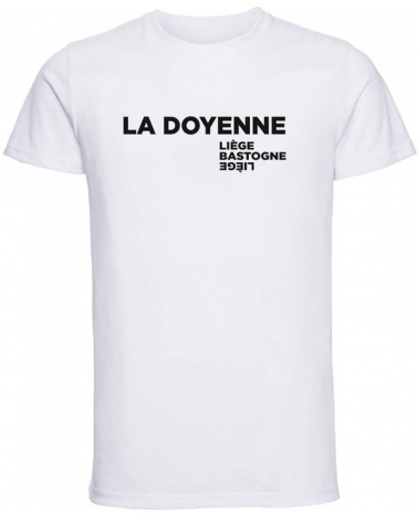 T-shirt Liège Bastogne Liège La Doyenne des Classiques Homme Blanc