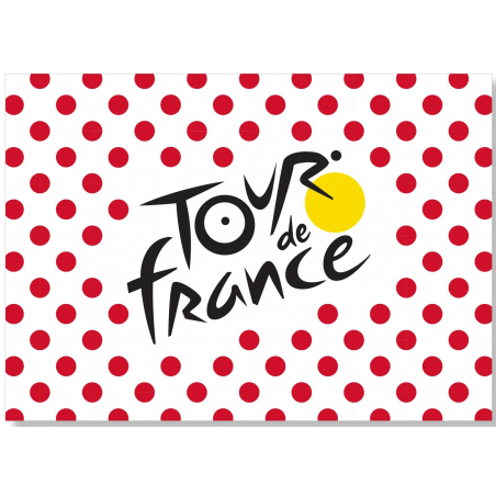 Drapeau Supporter Tour de France Pois